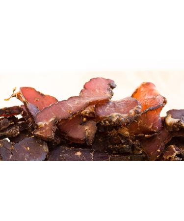 Biltong Depot Traditional Beef Biltong 1lb - Paleo & Keto Friendly, No Preservatives, No MSG, Gluten, or Nitrates - Buy Online on GoSupps.com