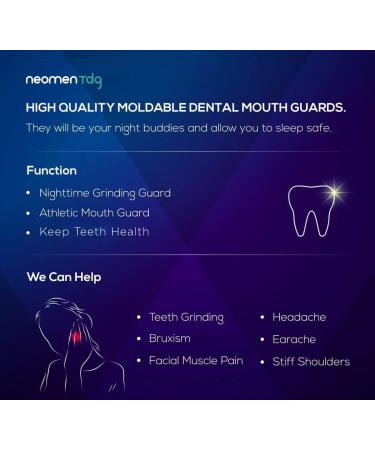 Teeth Grinding Mouth Guard 8 Pack - Bruxism & Clenching Dental Guard for Nighttime - 2 Sizes - Buy Online on GoSupps.com