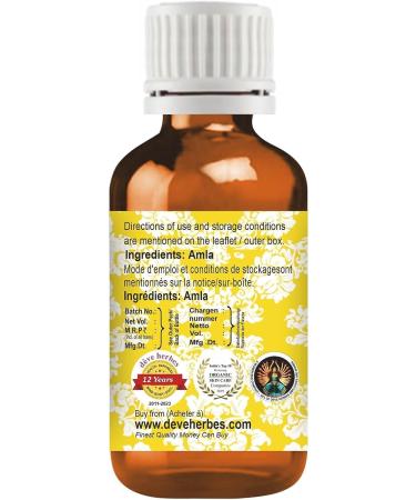 Deve Herbes Pure Amla Oil (Emblica officinalis) 100ml (3.38 oz) - Buy Online on GoSupps.com