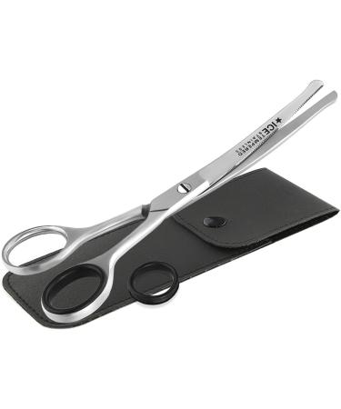 Dog grooming scissors curved paw scissors with micro-toothing - professional fur hair scissors for animals 16 cm with case - Buy Online on GoSupps.com