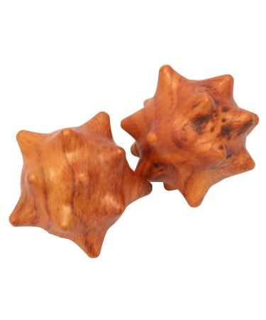 2 pieces Hand massage wood hand ball thai massage trigger point massage relief tool triggerpunkt massage stress reflex zone structured acupuncture massage balls
