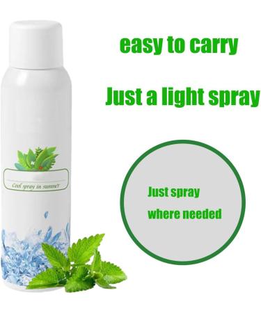 Mist Cooling Spray - Gentle Natural Soothing Spray Cooling Body Spray Body Cooler Cooling Face Spray Moisturizing Instant Cooling Mist for Commuting Walking Picnicking - Buy Online on GoSupps.com