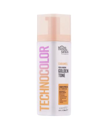 Bondi Sands Technocolor 1-Hour Express Caramel Self-Tanning Foam Easy Application Streak Free Fake Tan - Fast-Acting Body Tan for Natural-Looking Glow (200ml) - Buy Online on GoSupps.com