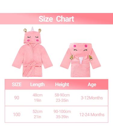 Wytbaby Soft Flannel Bathrobe for Baby Girls & Boys | Quick Dry Hooded Robe | 3-12 Months Pink Pony - Buy Online on GoSupps.com