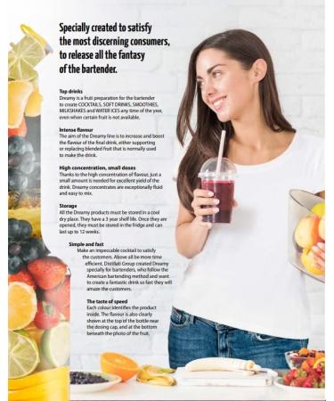 DREAMY Papaya Pulp 95cl - Cocktail/Mocktail Puree for Smoothies & Milkshakes - 950ml Pack of 1 - Buy Online on GoSupps.com