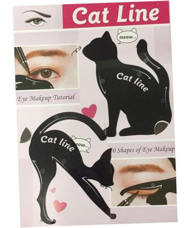 KALLORY Stencils 2pcs Eyeshadow Stencil Eye Stencil Eyeliner Stencil Mold The Cat Eye Makeup Set - Buy Online on GoSupps.com