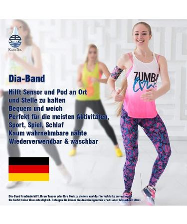 Dia Band - Glucose Sensor Protection Bracelet for Freestyle Libre Medtronic Dexcom & Omnipod | Comfortable & Reusable Diabetic Solution (L 29-32 cm) - Buy Online on GoSupps.com