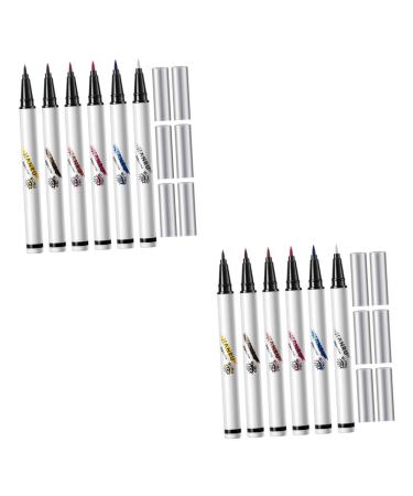 TOVINANNA 12 Pcs Eyeliner Pen for Women Eye Liner Pencils Eyeliner Stencils Make up Miss Abs Liquid Eyeliner