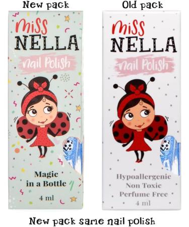 Miss Nella Poppy Fields Safe Orange Nail Polish for Kids - Non-Toxic & Odour-Free Formula, Natural Water Based & Easy Peel Off Formula for Children and Toddlers - Buy Online on GoSupps.com
