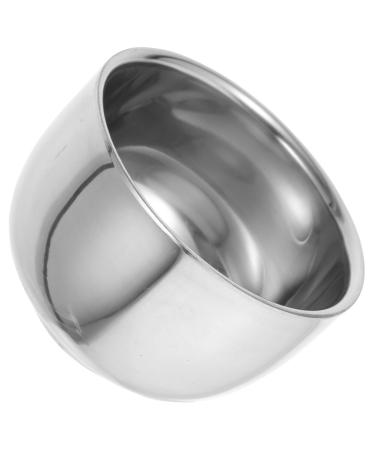 SESESFOUFU Bartbrush bowl shaving soap cup men shaving equipment Razor cup for wet razor Razor cup shell soap shell shaving portable 304# steel man dead skin file metal