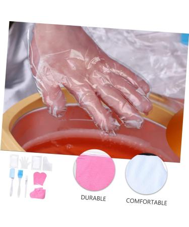 minkissy 1 Set Hand and Foot Care Set Paraffin Wax Gloves Pedicure Foot Spa Paraffin Wax Bath Kit Foot Care Supplies Warm Gloves Spa Kit Skin Treatment Gloves Boots Pp Product Heating Work 17.5x6cm Pink - Buy Online on GoSupps.com