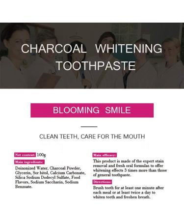 AICHUN BEAUTY Charcoal Toothpaste for Stains & Yellow Teeth - 3 Day Collagen Formula 100ml - Shine Bright - Buy Online on GoSupps.com