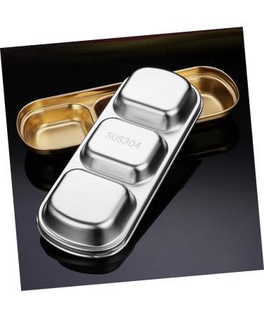 MAGICLULU Dining Tableware 9 Pcs Seasoning Dish Japan 304 Stainless Steel Household Seasoning Plate 20x8cmx3pcs As Shownx3pcs - Buy Online on GoSupps.com