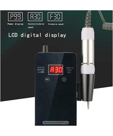 Nail Drill 30 000 RPM Acrylic Nail File Professional Nail Drill for Acrylic Nail Pedicure Polishing Shape Tool Design Ideal for Home Salon Use Nail Buffer Manicure P Black - Buy Online on GoSupps.com