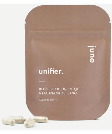 Hyaluronic Acid Niacinamide Zinc Exfoliating & Unifying Action For All Skin Types 60 Vegetable Capsules Formulated by Pharmacy Doctors.