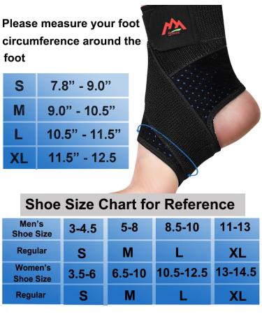 Adjustable Compression Ankle Braces 2PCS for Men & Women Breathable Support for Sprains, Sports Injuries - Large Classic Black - Buy Online on GoSupps.com