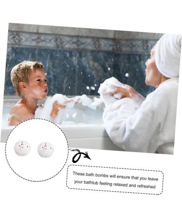  minkissy minkissy 4 Pieces Bath Bubble Bath Ball Round Milk Essential Oil Bombs Bath Bombs Maker Pink Bath Salts Sea Salt - Buy Online on GoSupps.com