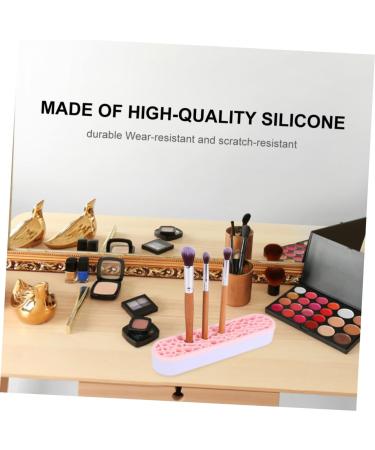 Angoily Pink Silicone Makeup Brush Storage Box - Organizer & Holder for Cosmetics | 28X5CM | Ideal for International Shipping - Buy Online on GoSupps.com