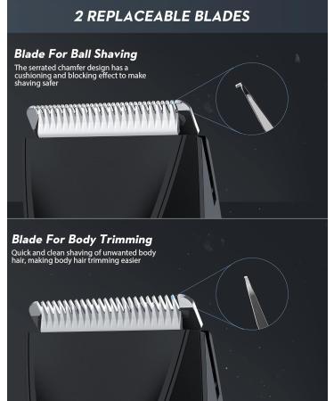 Buy Kibiy Men's Intimate Razor - LED & IPX7 Waterproof Body Hair Trimmer with Anti-Cut Blades - Buy Online on GoSupps.com