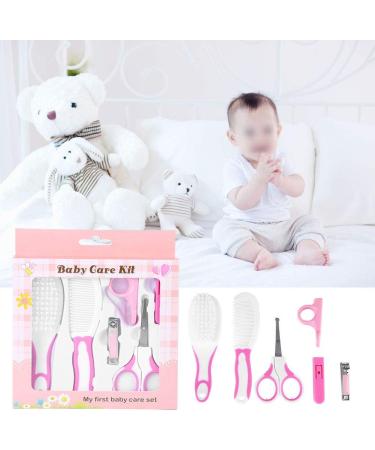 Qiilu Durable Anti-Scratch Baby Nail Kit - Colorful Grooming Set for New Parents - Pink - Buy Online on GoSupps.com