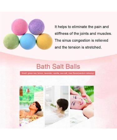 Dajidafu 10g Round Spa Bath Skin Friendly Washable Reusable Good Elasticity Exquisite Cozy Bathbombs Lightweight Balls Yellow - Buy Online on GoSupps.com