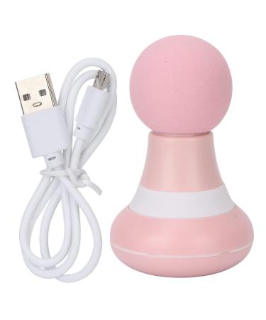 Mini massage gun portable 6-speed percussion muscle massage gun for work fat loss recovery after training and relieving muscle pain (pink)