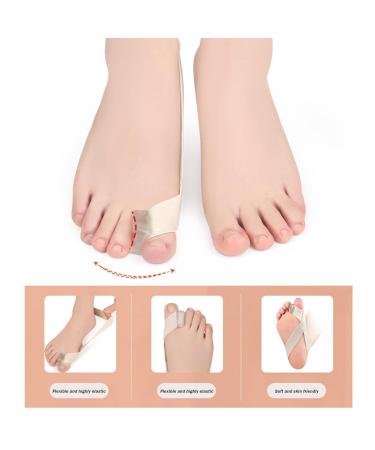 Toe Spreader for Overlapping Toes - 4 Elastic & Breathable Spacers Portable & Skin-Friendly Fits Shoe Sizes 40-45 - Buy Online on GoSupps.com