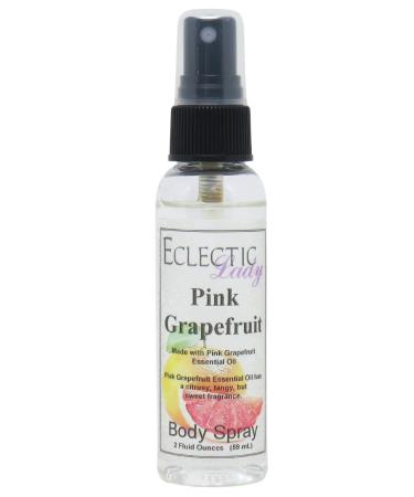 Pink Grapefruit Essential Oil Body Spray 2 ounces Body Mist for Women with Clean Light & Gentle Fragrance Long Lasting Perfume with Comforting Scent for Men & Women Cologne with Soft Subtle 2 Fluid Ounces