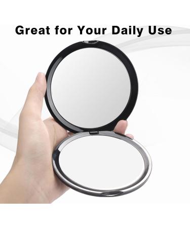 Supertina Mirror Compact - Distortion-Free 1x and 10x Magnifying Travel Mirror for Aging Eyes - Ideal for Purses - Perfect for Applying Eye Makeup - Buy Online on GoSupps.com