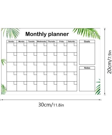 WOBBLO Monthly Calendar Board | Transparent and Multifunctional Erasable Acrylic Board | Work Accessories for Planning Tasks Reminders Suggestions Mood - Buy Online on GoSupps.com
