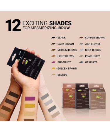 MinaiBrow Tint Kit | Natural Spot Coloring Brow Tinting Powder Smudge Proof Tint| Instant Brow Tint 100% Gray Converge (Dark Brown + Light Brown + Medium Brown) Dark Brown + Medium Brown + Light Brown - Buy Online on GoSupps.com