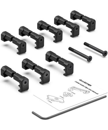 Guardtier CGM908 Picatinny Cable Management Guides 8 Pack - Black | Flashlight Laser Wire Clips - Buy Online on GoSupps.com