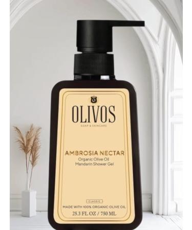 Daspi G da San Tic A OLIVOS Organic Olive Oil Mandarine Shower Gel 750 ml - Buy Online on GoSupps.com