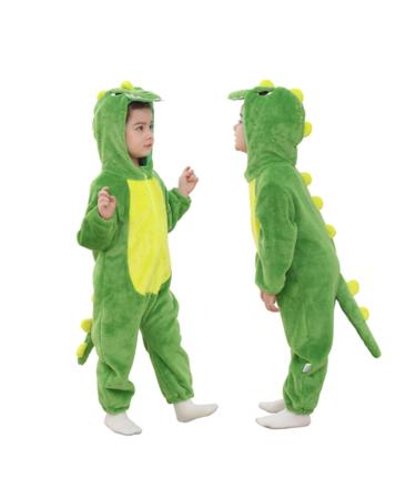 Doladola Baby Boys Girls Cartoon Animal Hooded Onesies Infant Pajamas Romper 2 5-3 5 Years Green Dinosaur - Buy Online on GoSupps.com