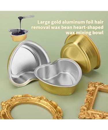 Buy Auklopvzz Gold Wax Melting Bowl - High-Temperature Aluminum Foil Shells for Hair Removal | 10 Pcs - International Shipping Available - Buy Online on GoSupps.com