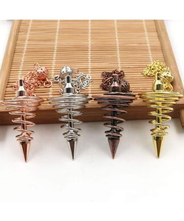Kufoo White Metal Spiritual Pendulum - Rustproof Portable Healing Chain for Divination | Durable & Exquisite Design - Buy Online on GoSupps.com