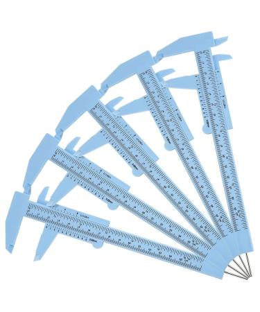 tibiu 5 PCS Eyebrow Measuring Ruler Brow Mapping Ruler Measuring Tool Double Scale Ruler for Student Office