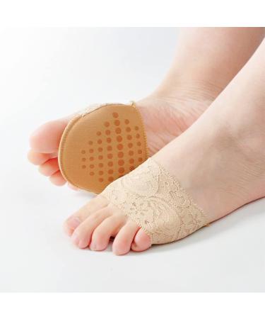 4 Pairs Metatarsal Cushions & Sole Pads for High Heels - Non-Skid Forefoot Socks & Neuroma Support - Buy Online on GoSupps.com