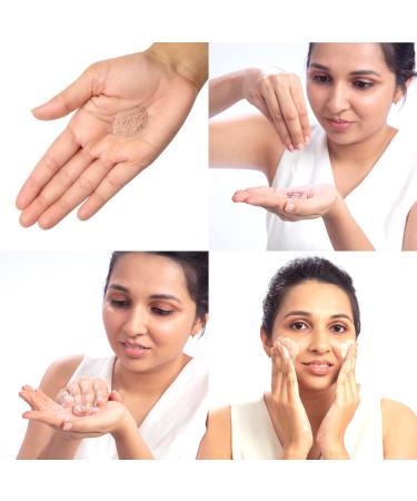 BRILLARE Rose Face Wash | Anti-Aging Sandalwood & Coconut Hydrating Cleanser | 100% Natural Powder | 30g | International Shipping Available - Buy Online on GoSupps.com