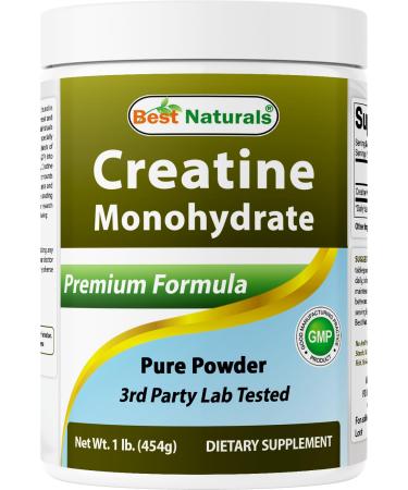Best Naturals Creatine Monohydrate 1 Lb Pure Powder (1 LB (Pack of 1)) 1 Pound (Pack of 1)
