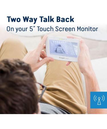 Angelcare AC527 3-in-1 Sensasure Baby Movement Monitor with Video - White - Buy Online on GoSupps.com