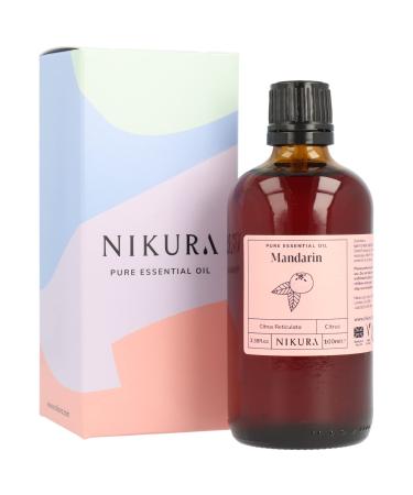 Nikura Mandarin Essential Oil - 100ml | 100% Pure Natural Oils | Perfect for Aromatherapy Diffusers Humidifier Bath | Great for Self Care Lifting Mood Improving Sleep | Vegan & UK Made