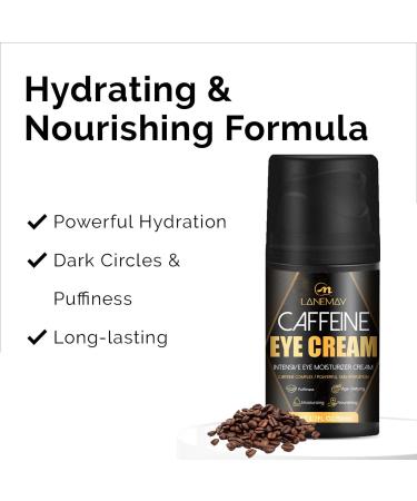 Natural Anti-Aging Caffeine Eye Cream for Dark Circles and Puffiness Under Eye Treatment Reduces Under Eye Bags Fine Lines and Wrinkles Eye Treatment for Men and Women - Buy Online on GoSupps.com
