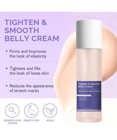 Belly Firming Cream - Body Firming Moisturizer with Tightening Properties for Smoother-Looking Skin, Supports Skin Elasticity & Enhances Texture for Abdomen, Thighs, Arms (1pc, 120g) 1pc 4.23 Ounce (Pack of 1) - Buy Online on GoSupps.com