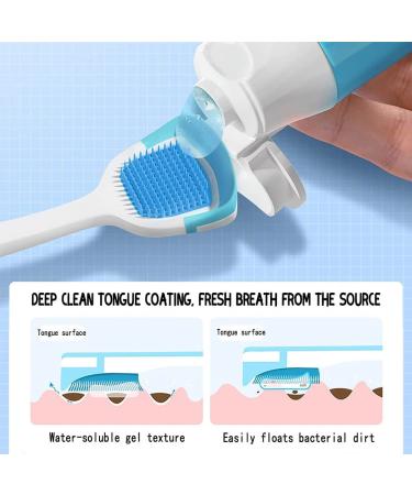 Oral Hygiene Brush & Tongue Cleansing Gel Set - Mint Probiotic Tongue Cleaning Kit - Buy Online on GoSupps.com