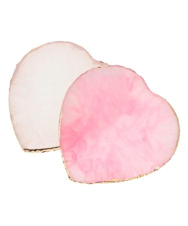 FRCOLOR 2 Pieces Palette Pigment Tray for Nails Resin Tray Nail Polish Tray Beauty Manicure Mixing Tray Nail Art Mix Cosmetic Decorations