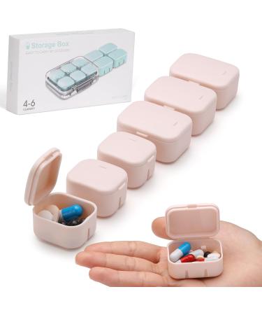 10 Compartment Daily Pill Organizer - Cute Travel Pill Box for Vitamins & Fish Oil - Portable Pink Pill and Supplement Case - Buy Online on GoSupps.com
