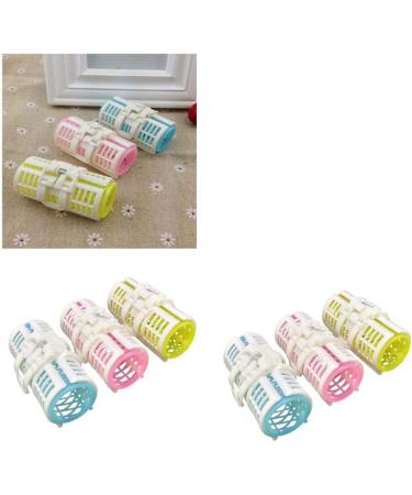 12Pcs Women Plastic Hair Curler Hair Curler Grip Cling Hairdressing Clips Curly Hair Style Curling Tools For DIY Or Hairdressing - Buy Online on GoSupps.com