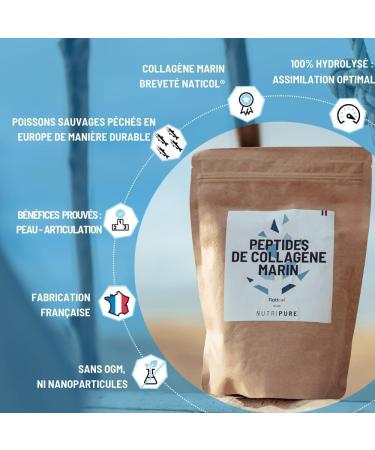 Nutripure | Collag ne Marin Sauvage en Poudre | Compl ment Alimentaire Articulations Soin des Cheveux & Ongles Peau | Collag ne Marin Hydrolis | Pot 1 2KG | 4 mois | Go t Citron | Made in France Citron 1200 g (Lot de 1) - Buy Online on GoSupps.com