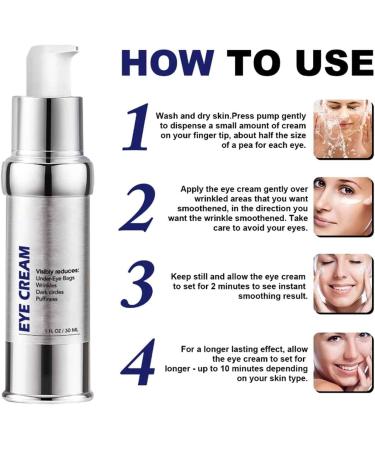 Glozie Instant Eye Lift Glozie Eye Bag Eraser Instant Anti-Aging Moisturizer Anti-Wrinkle Eye Cream Fade Fine Lines Tighten Sagging Skin Brighten Skin Tone (3Pcs) - Buy Online on GoSupps.com